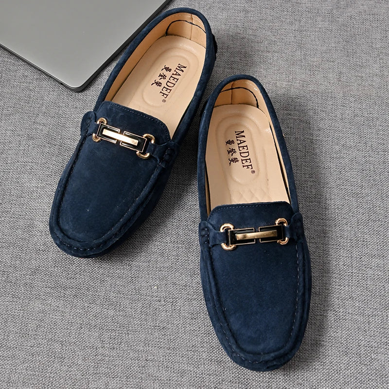 Mocassin Bleu Nuit Homme