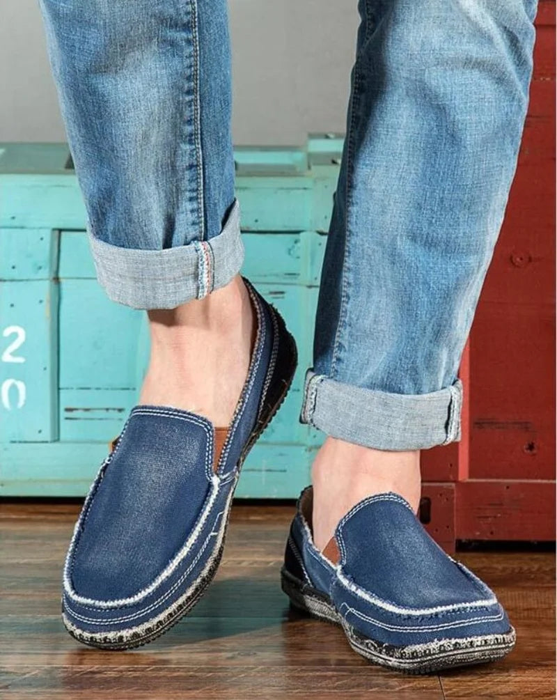 Mocassin Toile Homme