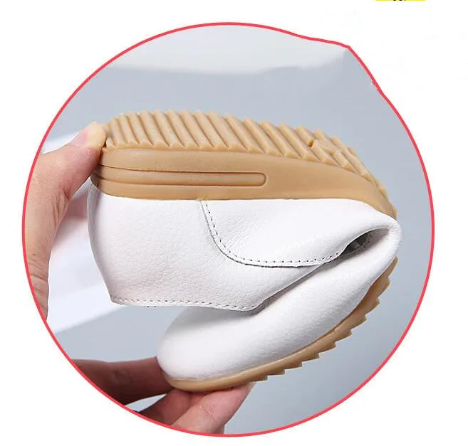 2026 New Women Flats Spring Autumn Woman Loafers Genuine Leather Female Shoes Lace up Soft Comfortable Ladies Women's Shoes