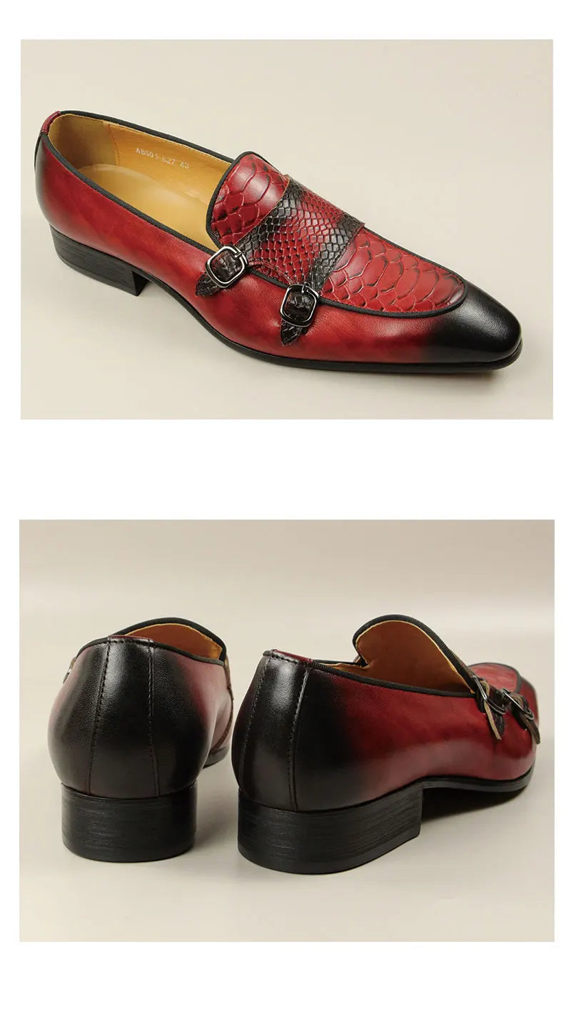 Mocassin Croco Bout Pointu Homme