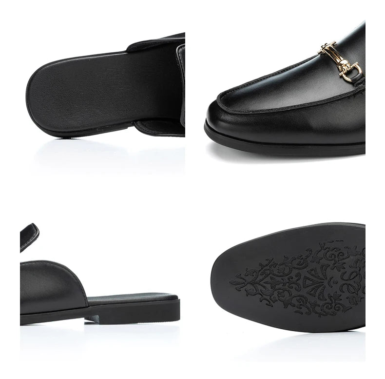 Mocassin Mule Homme Noir