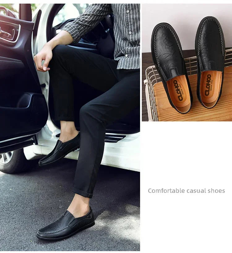 Mocassin Noir Homme Confortable