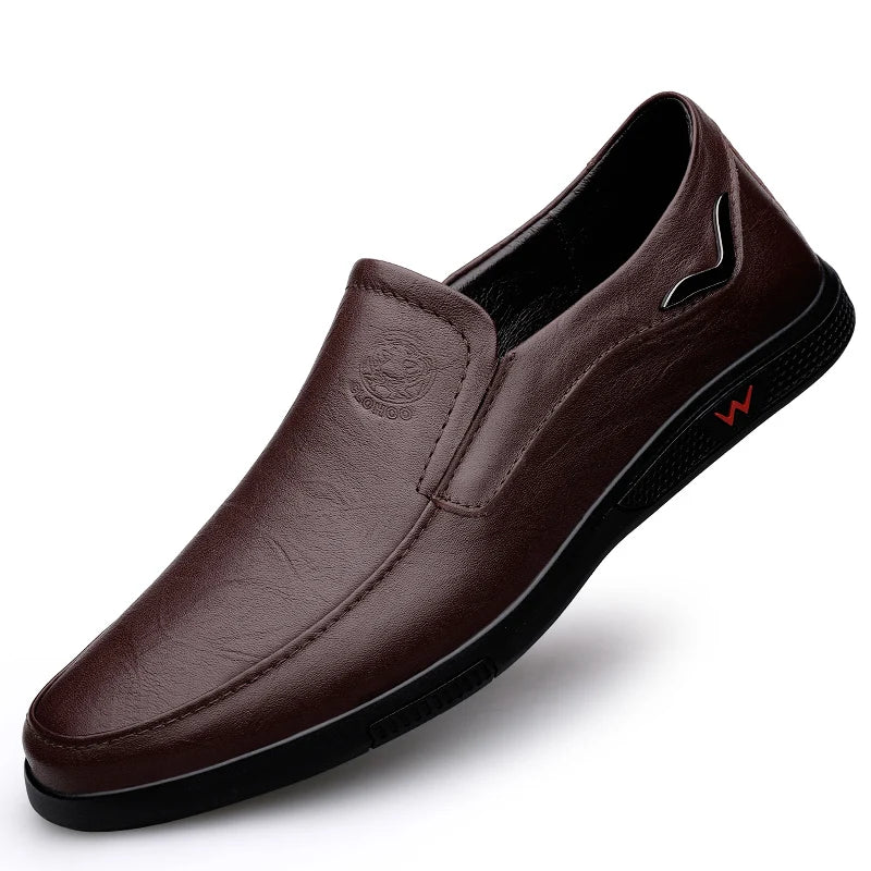 Mocassin Cuir Homme Semelle Caoutchouc