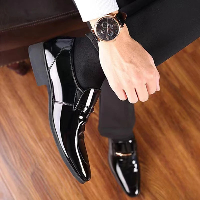 Mocassin Bordeaux Homme Vernis