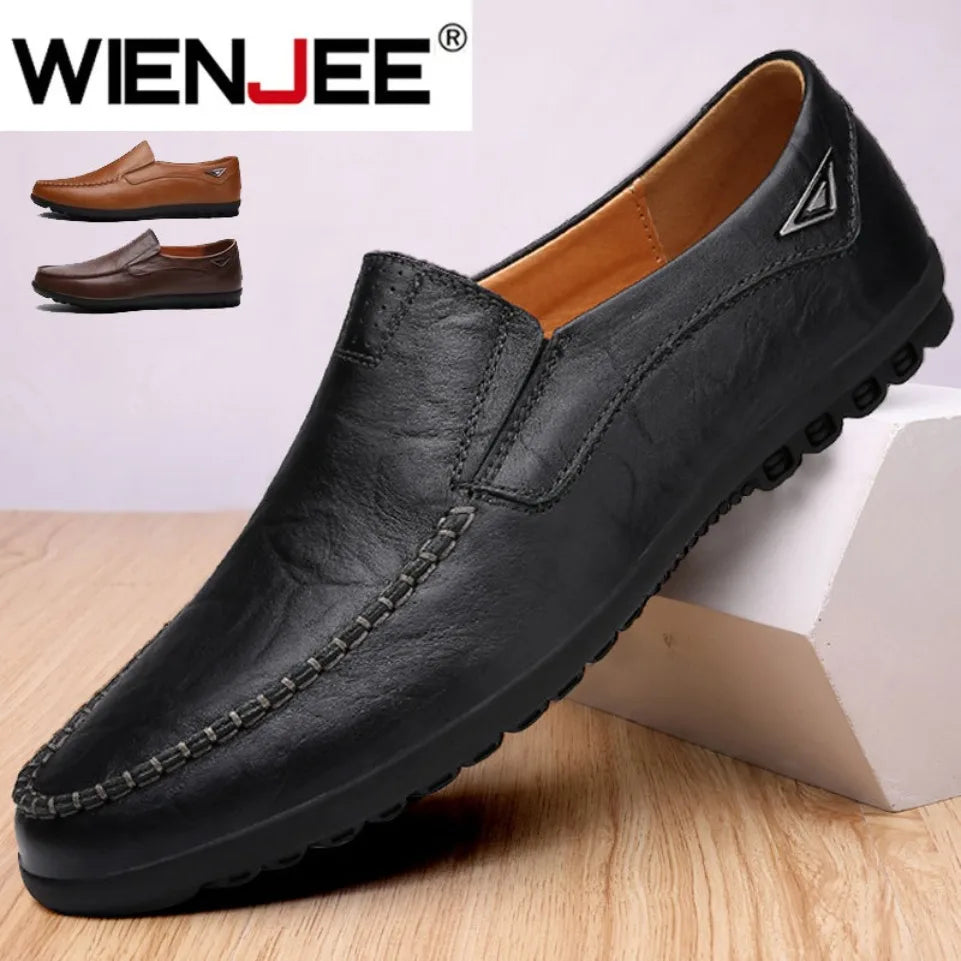 Mocassin Noir Homme Confortable