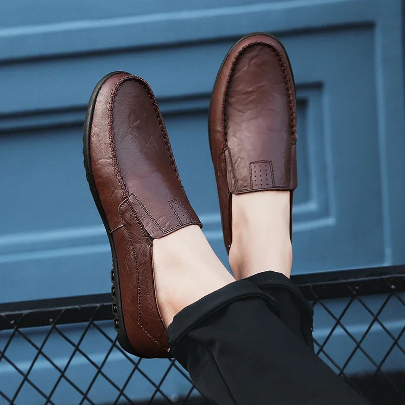 Mocassin Noir Homme Confortable