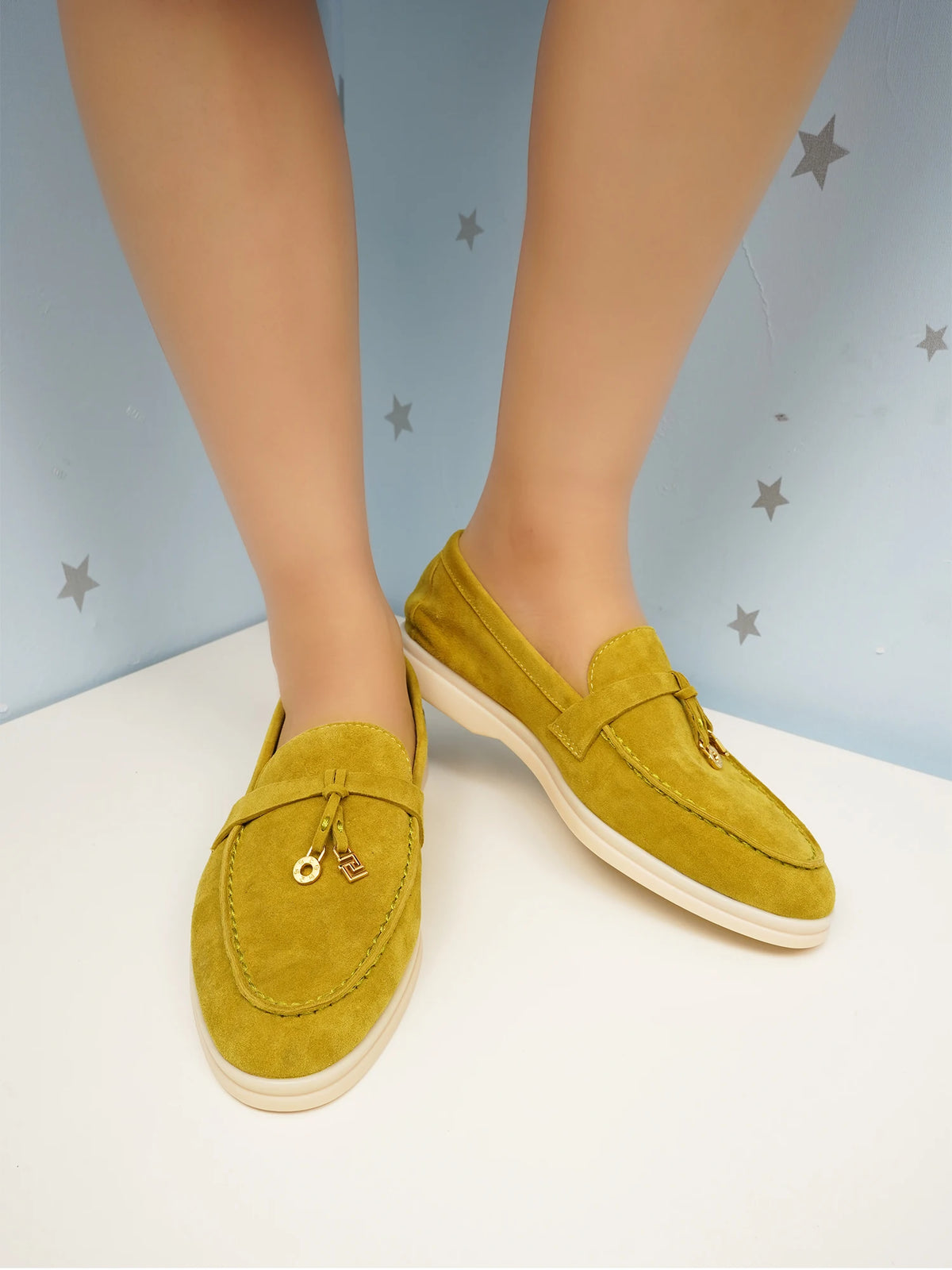 GJ High-Quality Brand Women's Shoes Luxury Leather Round Toe Retro Casual Shoes Spring Thick Soled Loafers Driving Shoes