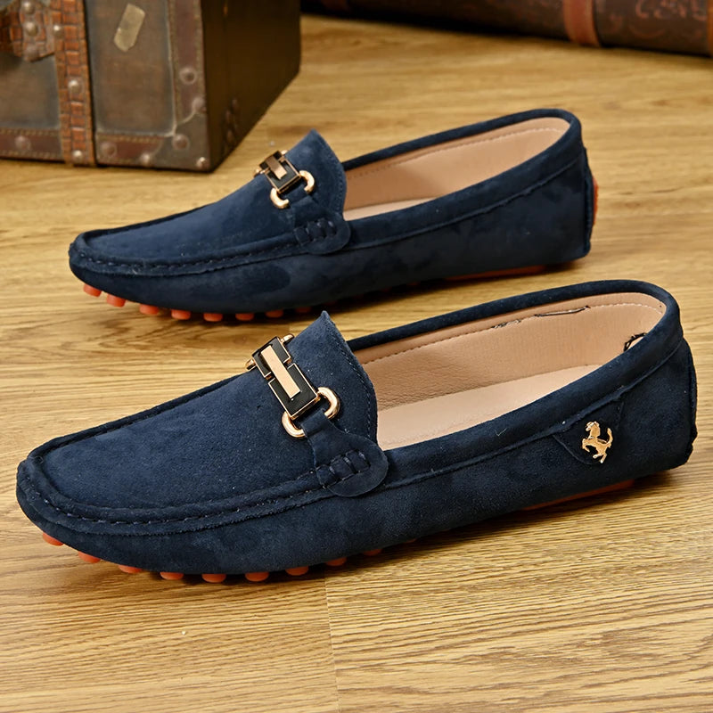 Mocassin Bleu Nuit Homme