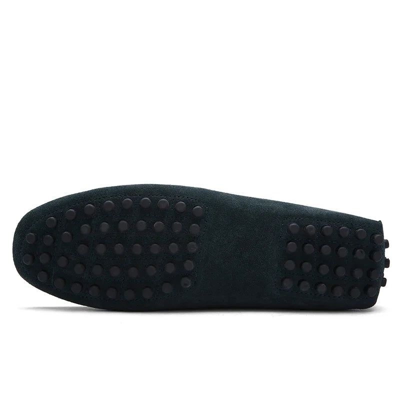Suede Shoes Men Size 38-49 Luxury Men Loafers Soft Moccasins Man High Quality Shoes Casual Genuine Leather Driving Flats Penny