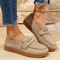 Women's Tassel Slip on Loafers Fashion Comfort Outdoor Flats Casual Shoes Daily Walking Shoes British Style Suede Sneakers 43