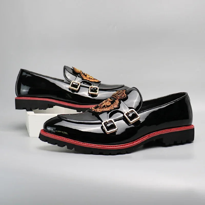Mocassin Brodé Homme