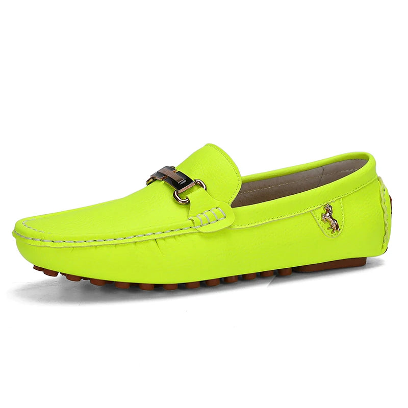 Mocassin Turquoise Homme