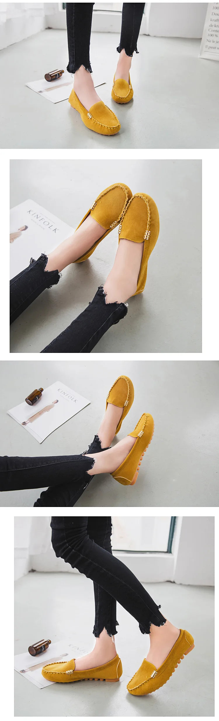 Mocassin Jean Femme