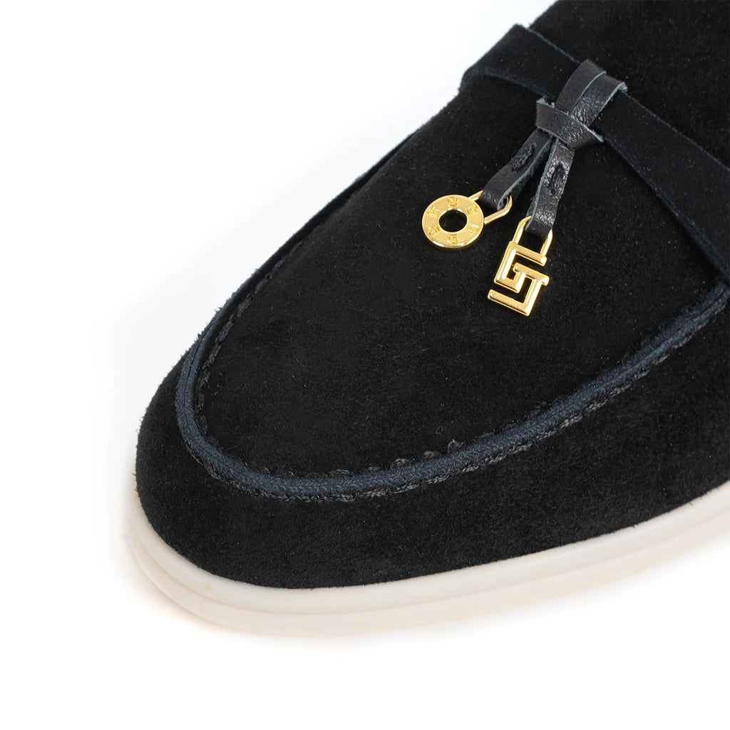 GJ High-Quality Brand Women's Shoes Luxury Leather Round Toe Retro Casual Shoes Spring Thick Soled Loafers Driving Shoes