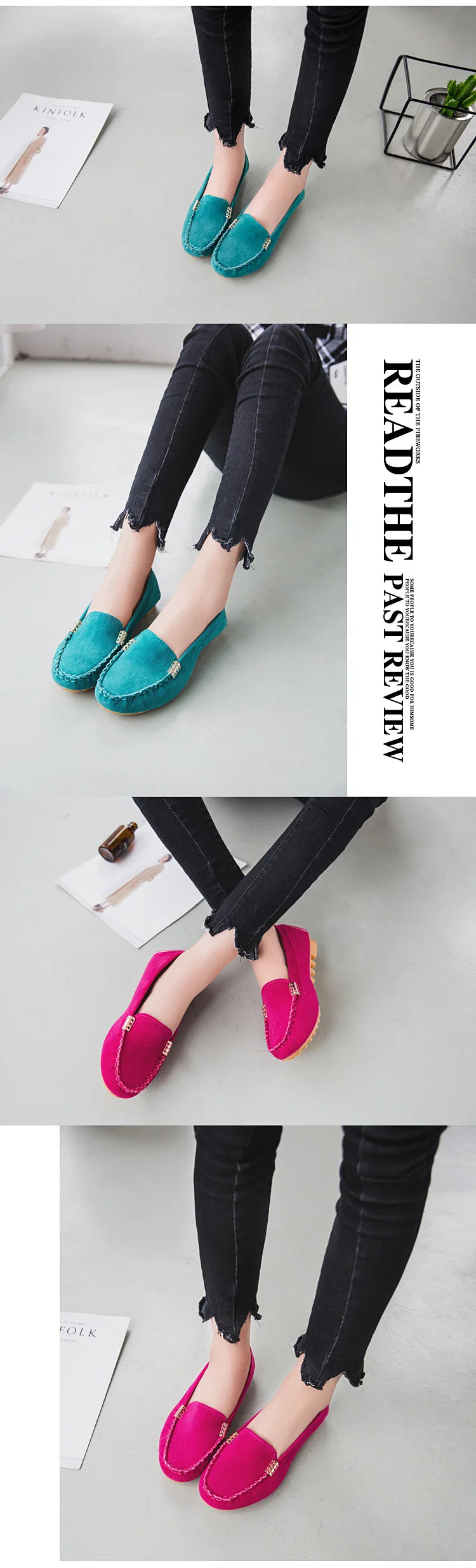 Mocassin Jean Femme