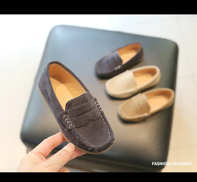 Spring Autumn Boy Leather Shoe Fashion Breathable Non-slip Children Loafers Causal Kids School Party Wedding Formal Flats Shoes