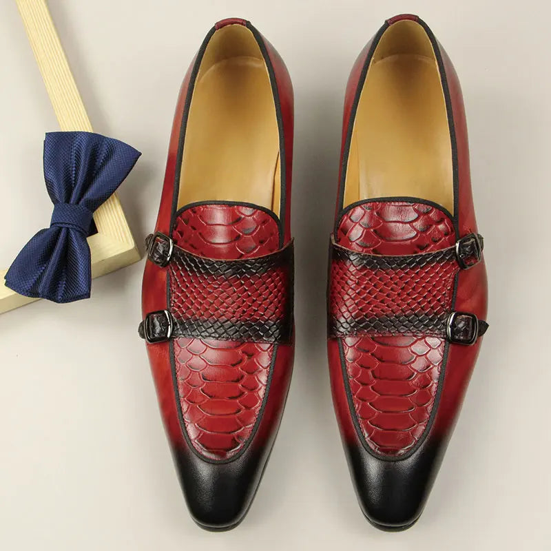 Mocassin Croco Bout Pointu Homme