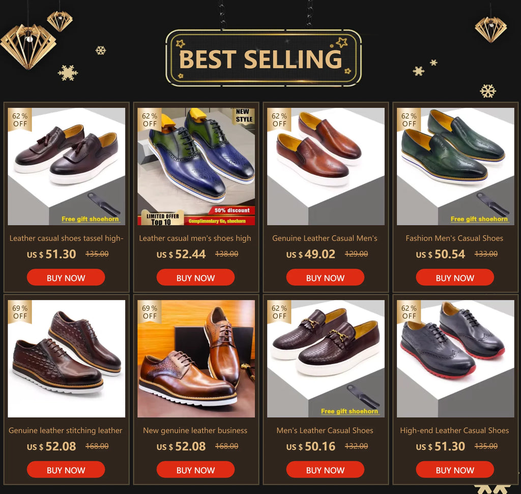 Leather Casual Shoes Tassel High-End Handmade Men's Shoes Comfortable Round Toe Flat Shoes Office Banquet Men's Loafers