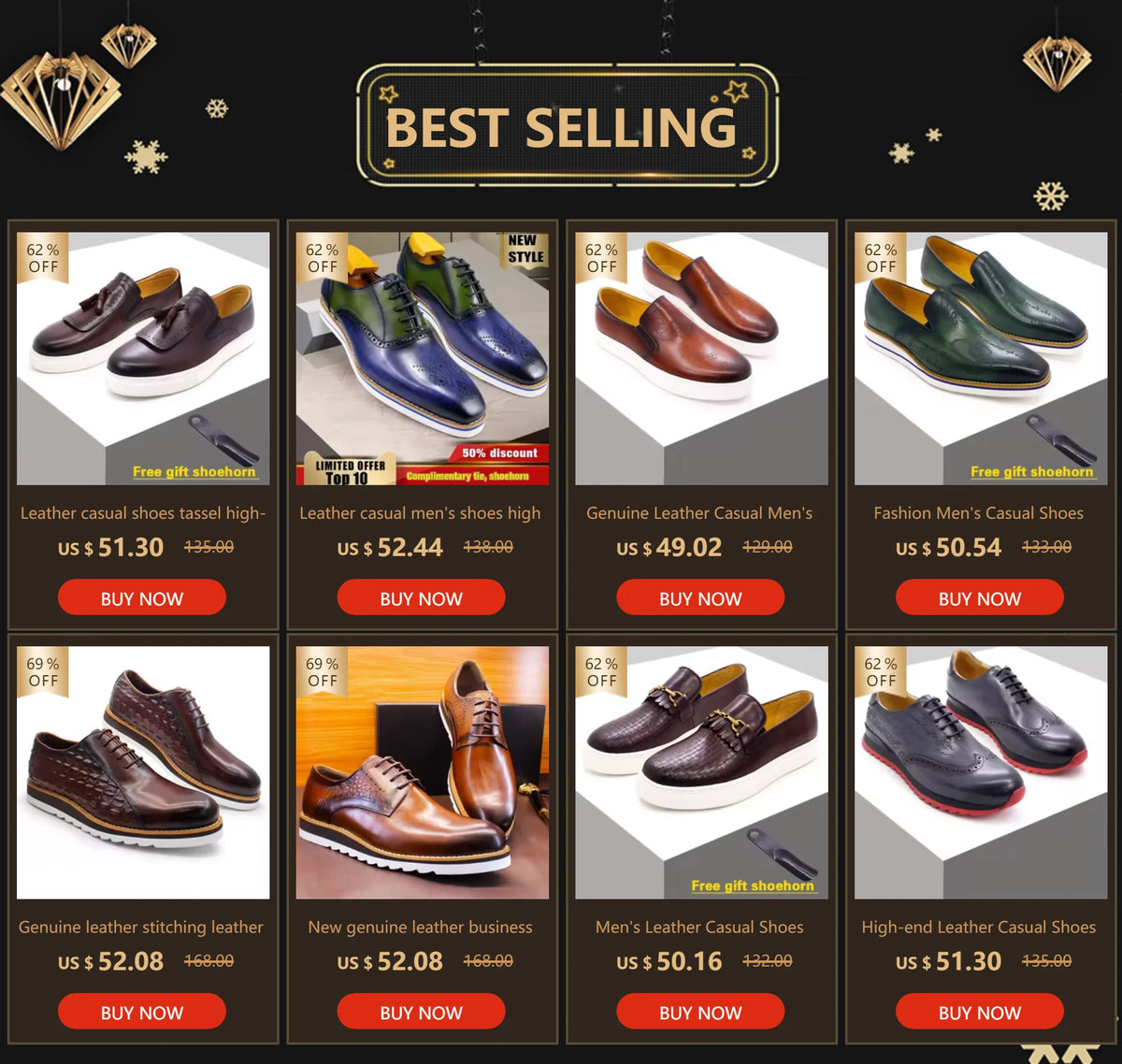 Leather Casual Shoes Tassel High-End Handmade Men's Shoes Comfortable Round Toe Flat Shoes Office Banquet Men's Loafers