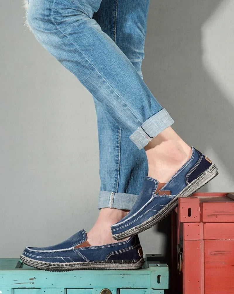 Mocassin Toile Homme