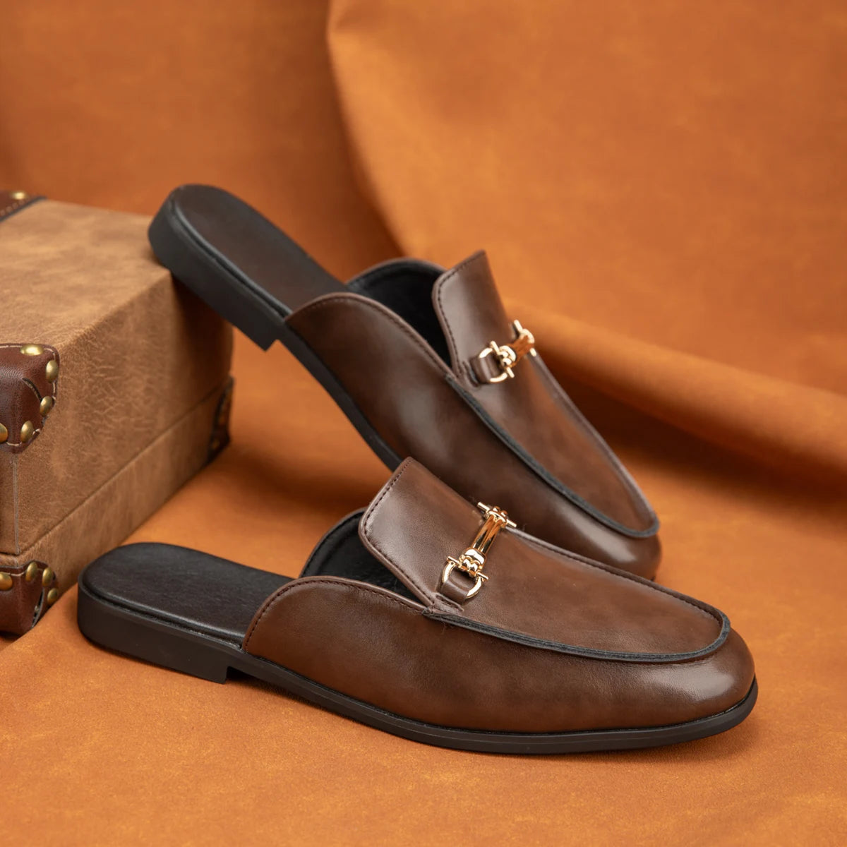 Mocassin Mule Homme Noir
