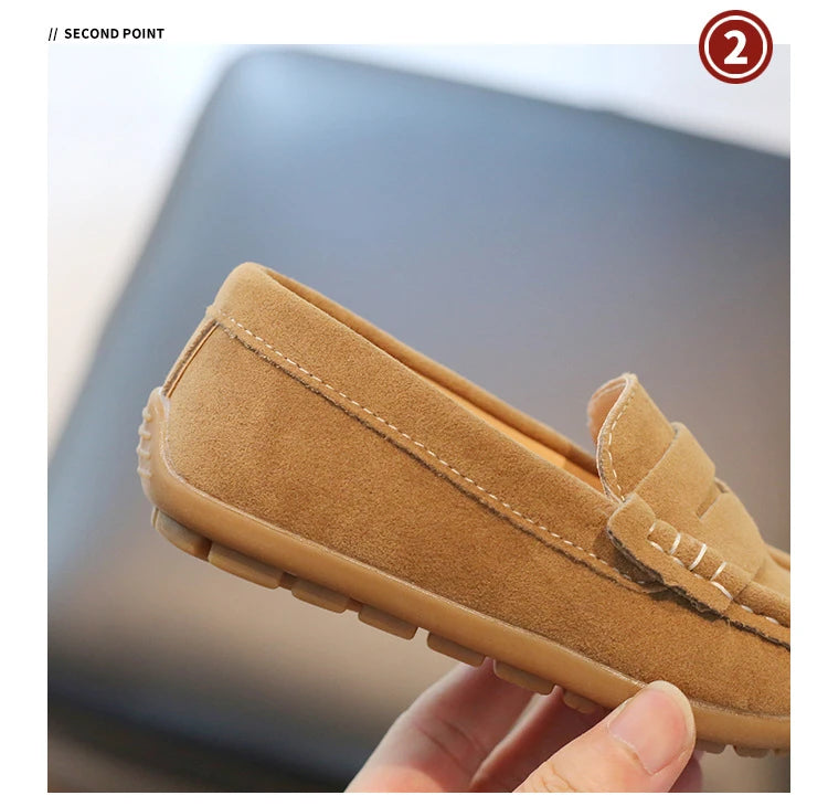 Spring Autumn Boy Leather Shoe Fashion Breathable Non-slip Children Loafers Causal Kids School Party Wedding Formal Flats Shoes