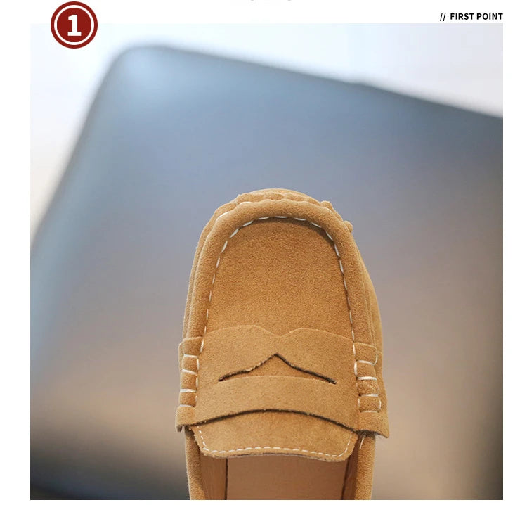 Spring Autumn Boy Leather Shoe Fashion Breathable Non-slip Children Loafers Causal Kids School Party Wedding Formal Flats Shoes