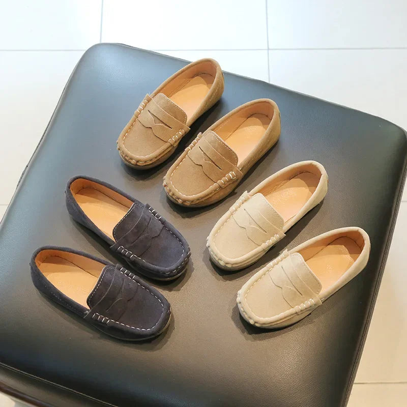 Spring Autumn Boy Leather Shoe Fashion Breathable Non-slip Children Loafers Causal Kids School Party Wedding Formal Flats Shoes