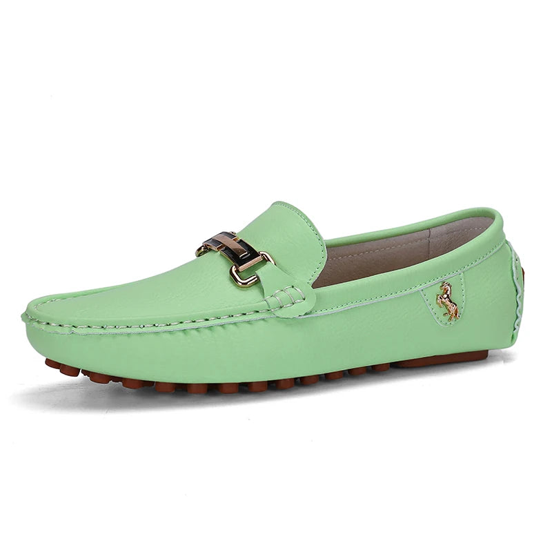Mocassin Turquoise Homme