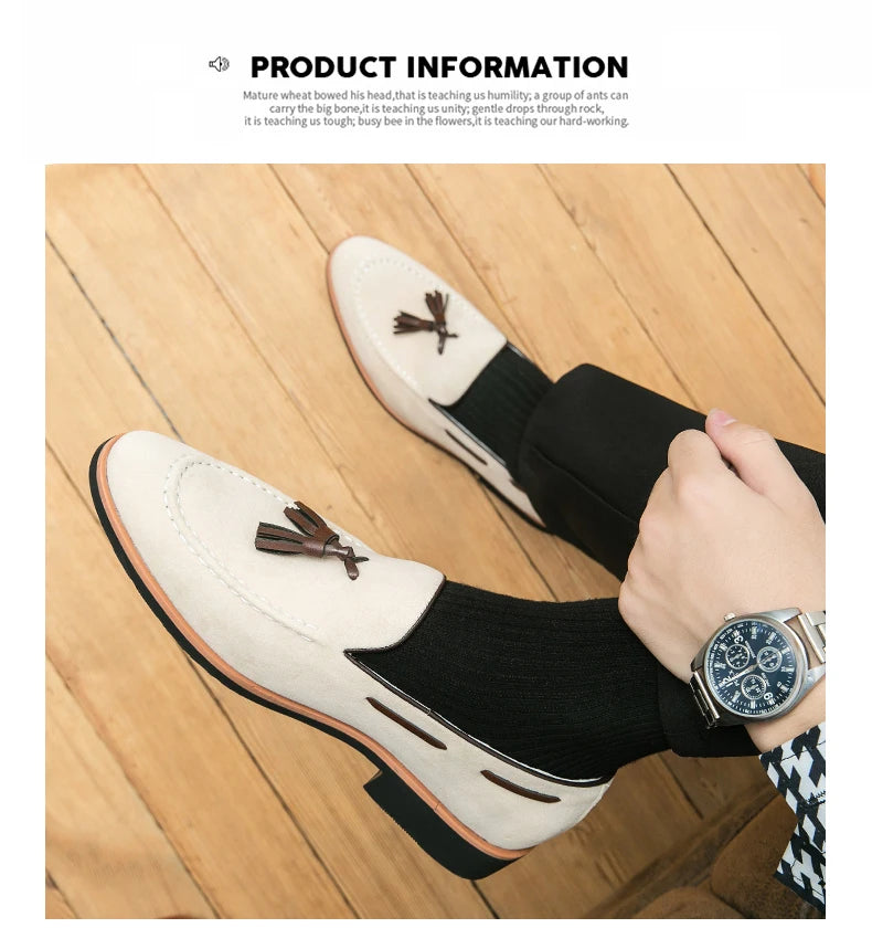 Mocassin Gris Homme Daim