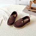Spring Boy's Loafers Sewing Slip-on Handsome Daily Kid's Flat Shoe Solid Colors Anti-slip Fashion Comfy Children Shoes 7-12Y