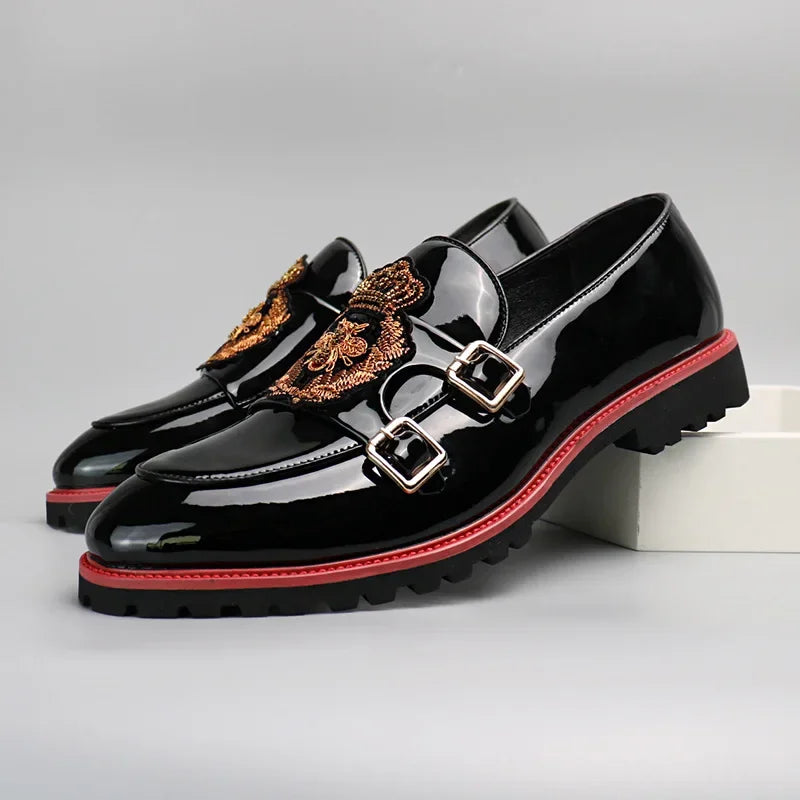 Mocassin Brodé Homme