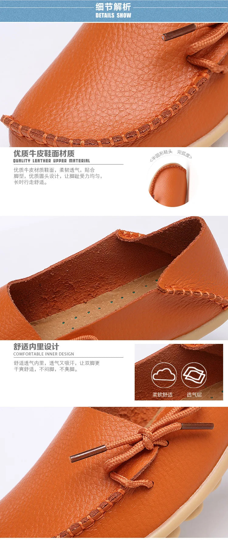 New Moccasins Women Flats 2026 Autumn Woman Loafers Genuine Leather Female Shoes Slip On Ballet Bowtie Women's Shoes Big Size
