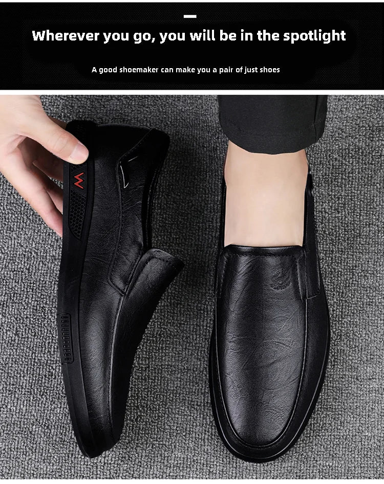 Mocassin Cuir Homme Semelle Caoutchouc