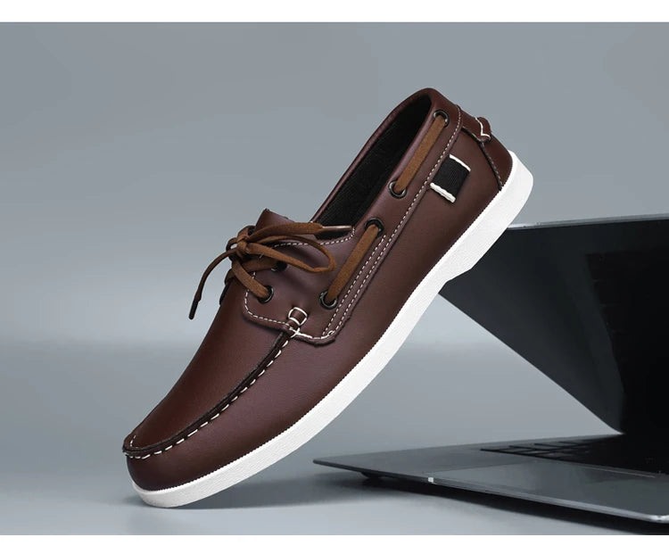 Mocassin Bateau Homme Marron