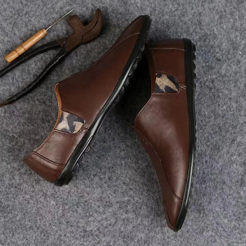 Mocassin Chocolat Homme
