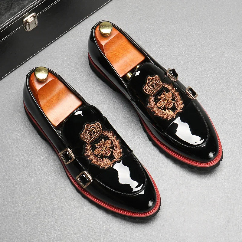 Mocassin Brodé Homme