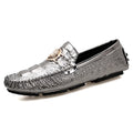 Mocassin Argenté Homme