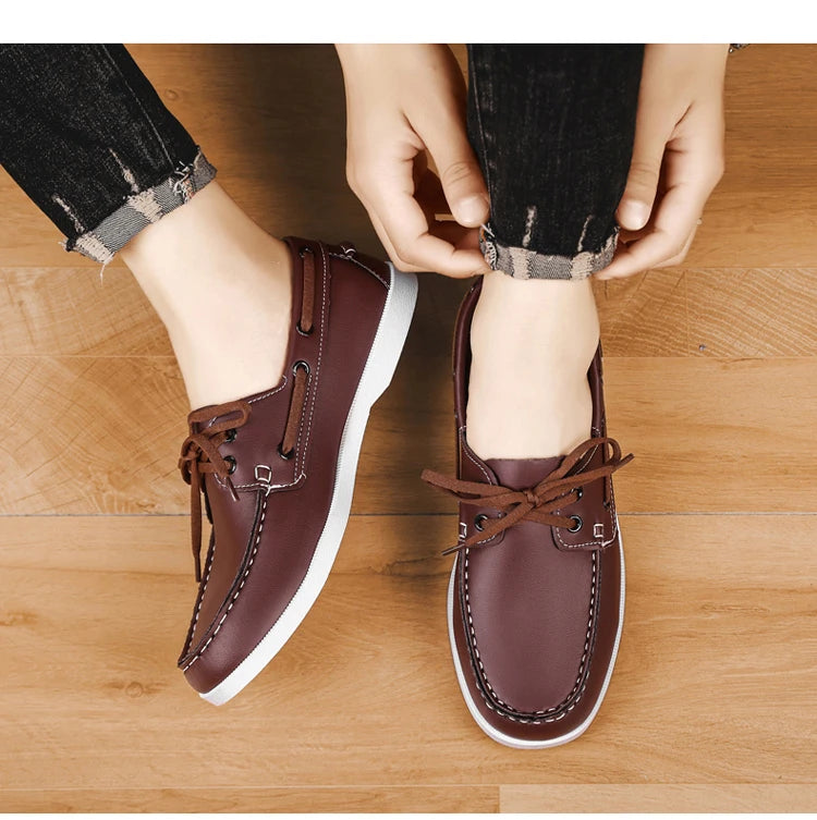 Mocassin Bateau Homme Marron