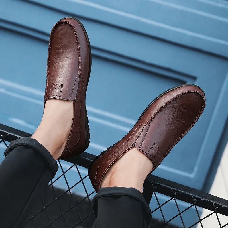Mocassin Noir Homme Confortable