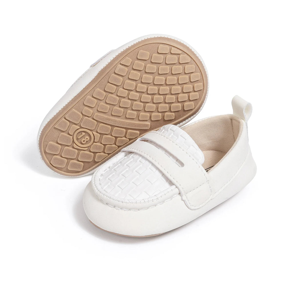 KIDSUN Baby Girls Boys Classic Loafers Infant Oxford Dress Shoes Prewalker Soft Slip On Moccasin Crib Flats Newborn Shoes
