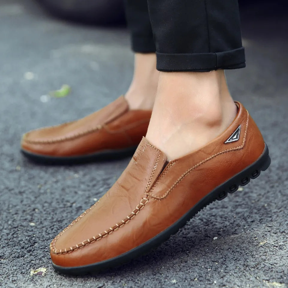 Mocassin Noir Homme Confortable