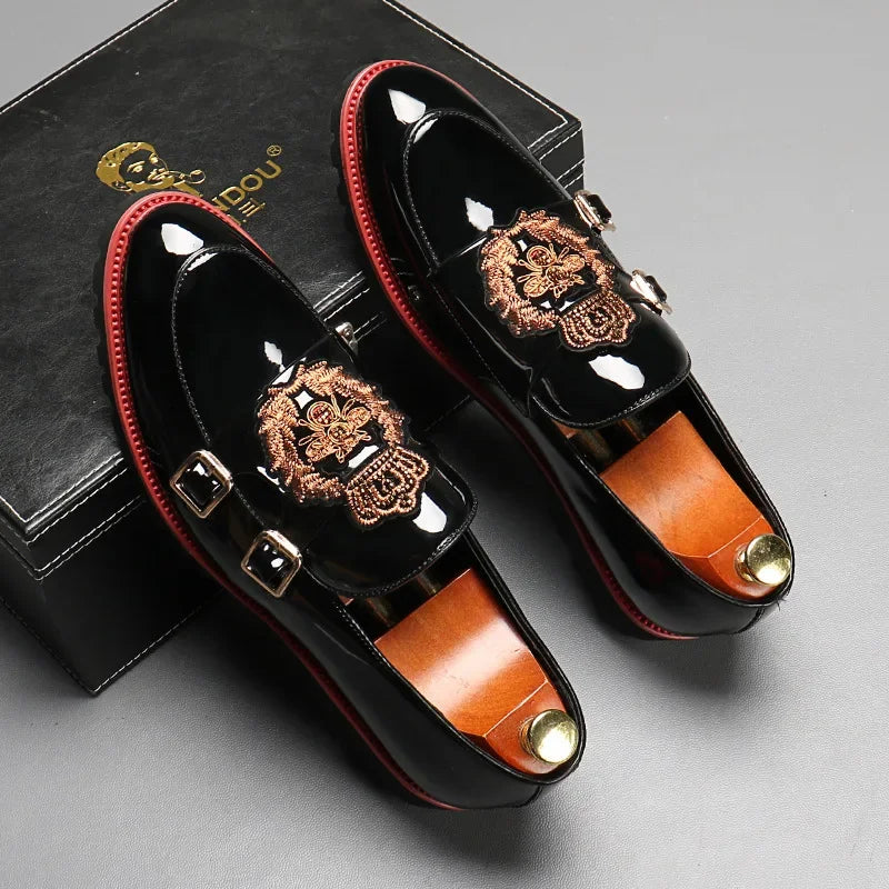 Mocassin Brodé Homme
