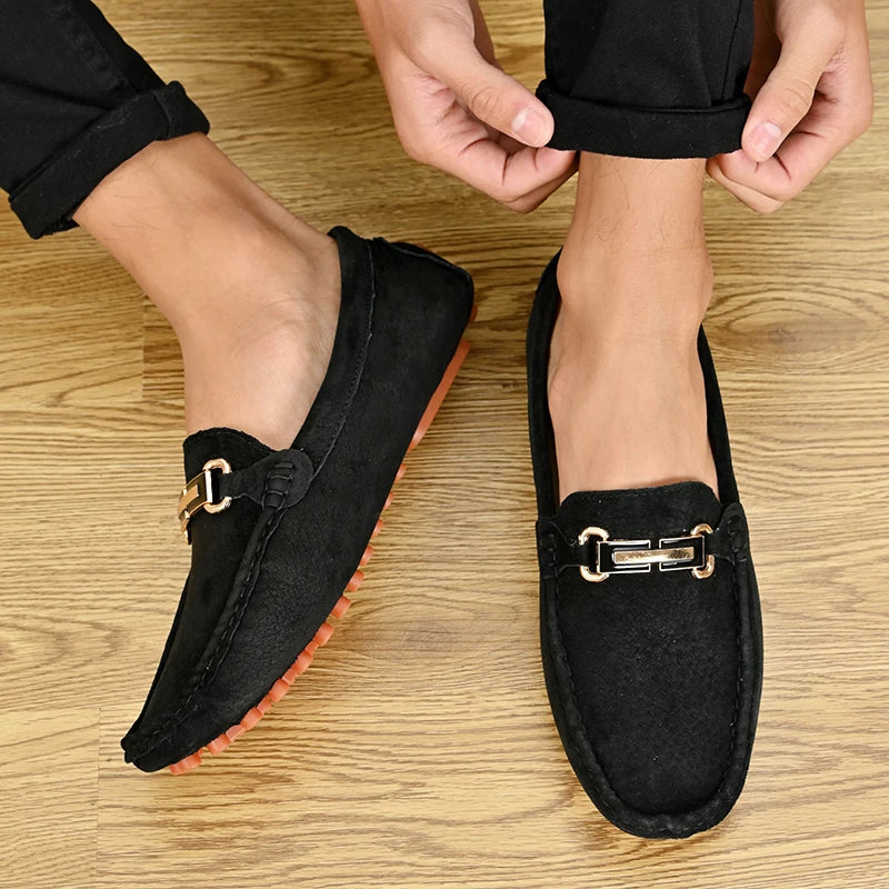 Mocassin Bleu Nuit Homme