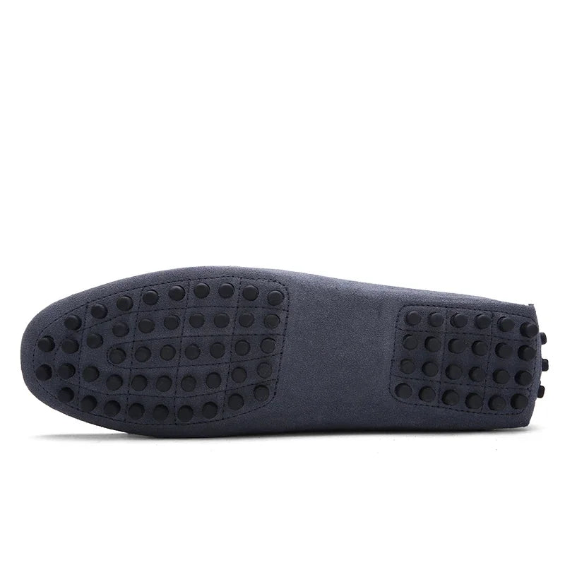 Suede Shoes Men Size 38-49 Luxury Men Loafers Soft Moccasins Man High Quality Shoes Casual Genuine Leather Driving Flats Penny