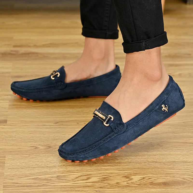Mocassin Bleu Nuit Homme