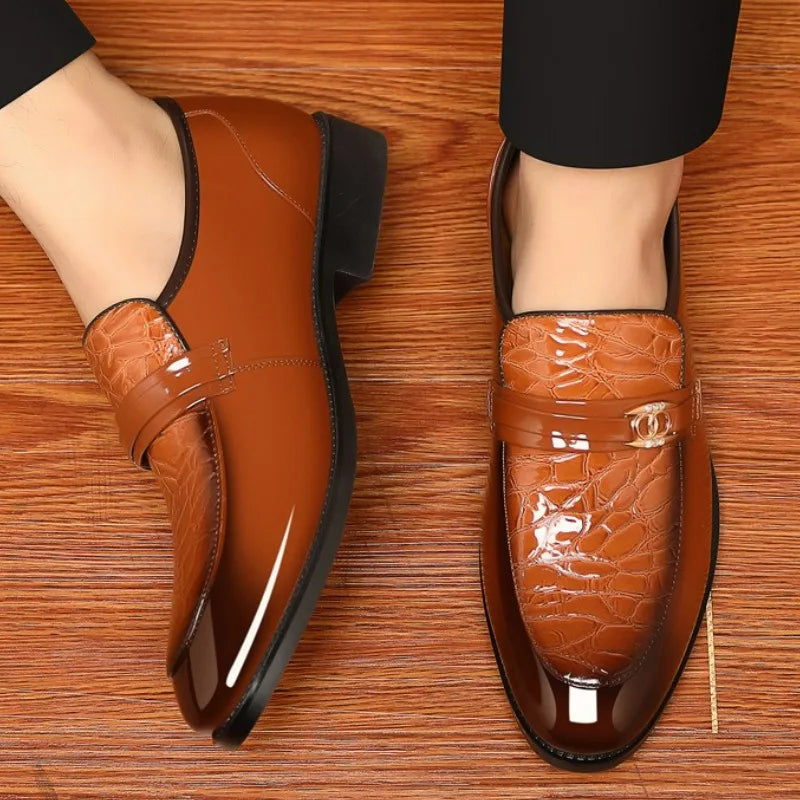 Mocassin Homme Bout Pointu Vernis