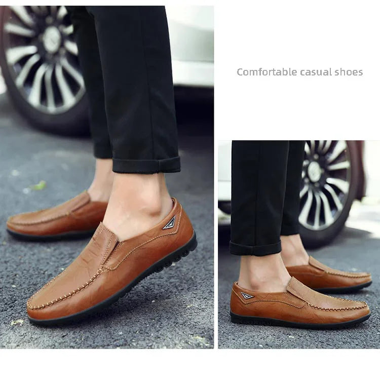 Mocassin Noir Homme Confortable