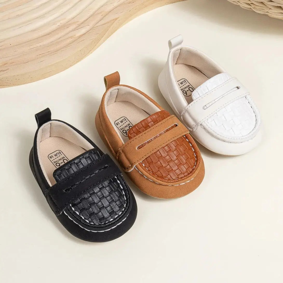 KIDSUN Baby Girls Boys Classic Loafers Infant Oxford Dress Shoes Prewalker Soft Slip On Moccasin Crib Flats Newborn Shoes