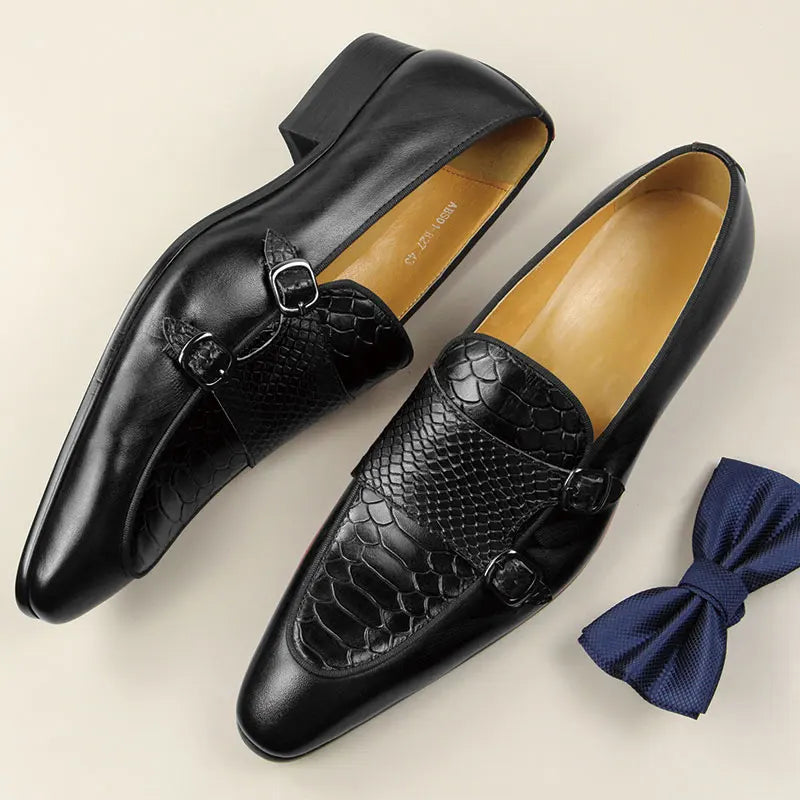 Mocassin Croco Bout Pointu Homme